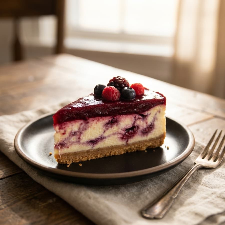 Cheesecake de frutos rojos